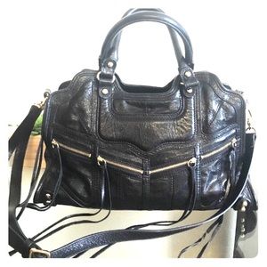 Rebecca Minkoff RARE Tri Zip Desire Satchel EUC